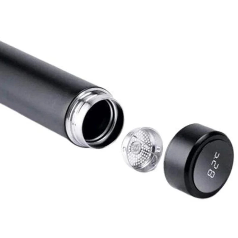 LED Temperature Display Water Bottle Stars Design | Smart Stainless Steel Vacuum 500ml Flask | Random Color